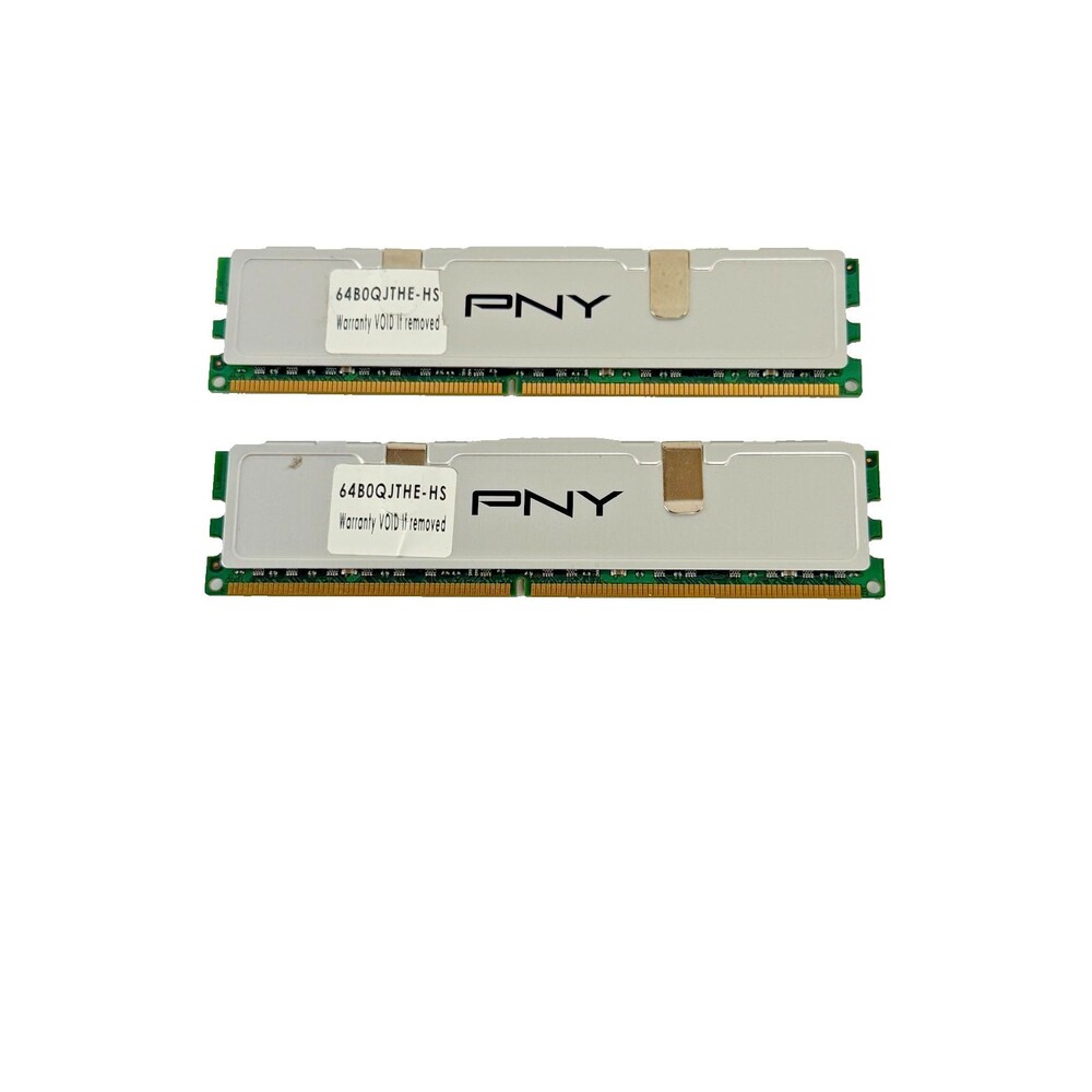 PNY 2GB (x2) PC2-6400 DDR2 800MHz Non-ECC 240-Pin DIMM Memory RAM 64B0QJTHE-HS